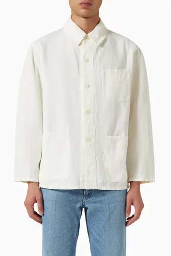 Gaba Work Shirt Jacket in Cotton & Linen