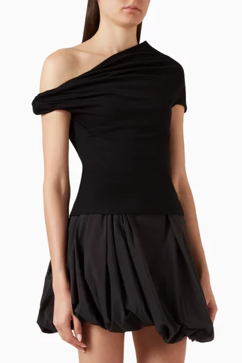 Ida Asymmetric Top in Cupro Blend