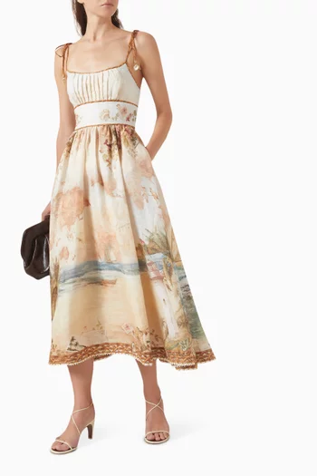 Mahon Picnic Dress in Linen