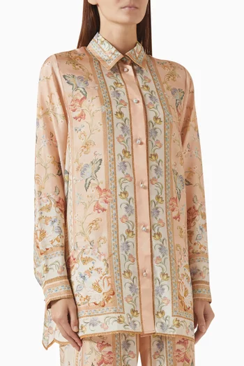 Roselight Shirt in Silk Habotai