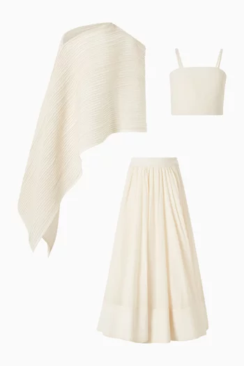 Cowl-neck Flared Dress