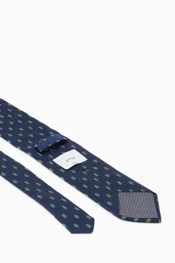 Pineapple Tie in Woven Silk