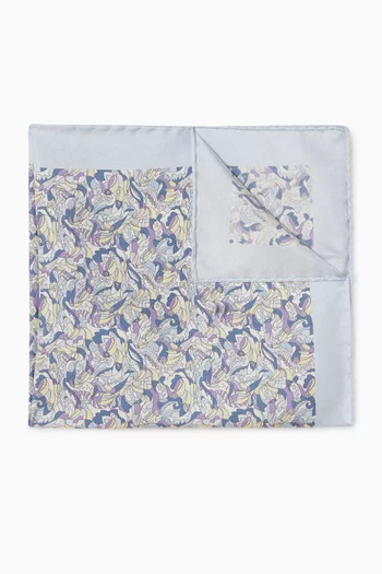 Paisley Tucano-print Pocket Square in Silk-twill