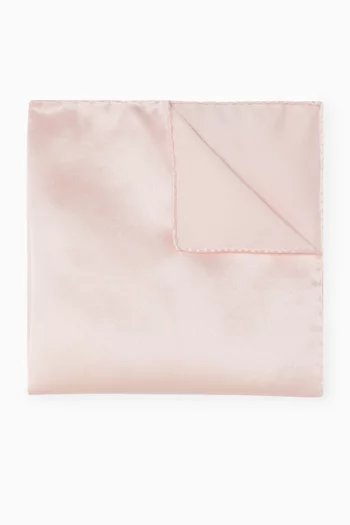 Solid Wedding Pocket Square in Satin-silk