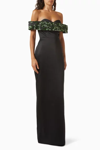 Althea Gown in Silk-taffeta