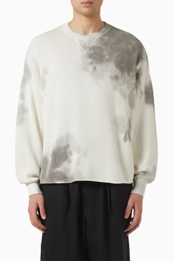 Hemp Tie-dye Sweater in Knit