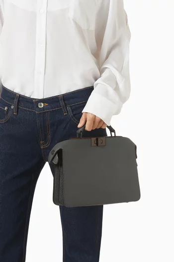 Mini Peekaboo ISeeU Top-handle Bag in Leather