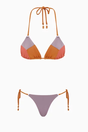 Indra Metallic Bikini Set