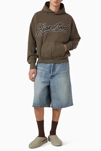 Classic-fit Pocket Hoodie in Cotton-fleece