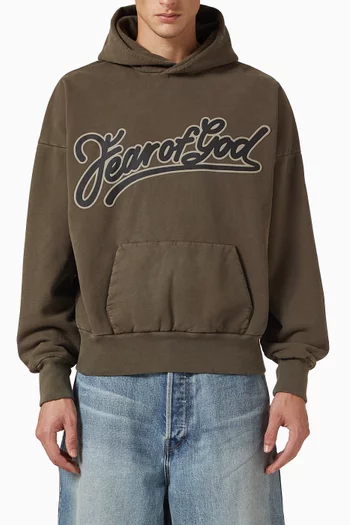 Classic-fit Pocket Hoodie in Cotton-fleece