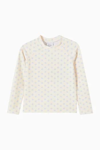 Paisley UV Top in Recycled Nylon