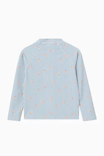 Paisley UV Top in Recycled Nylon