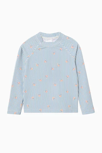 Paisley UV Top in Recycled Nylon