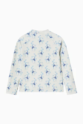 Paisley UV Top in Recycled Nylon