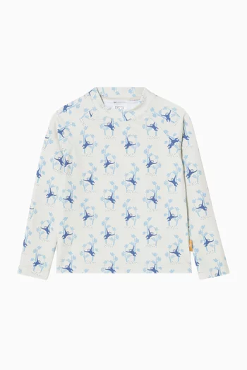Paisley UV Top in Recycled Nylon