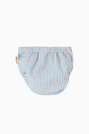 Stripes & Crabs UV Diaper Pants