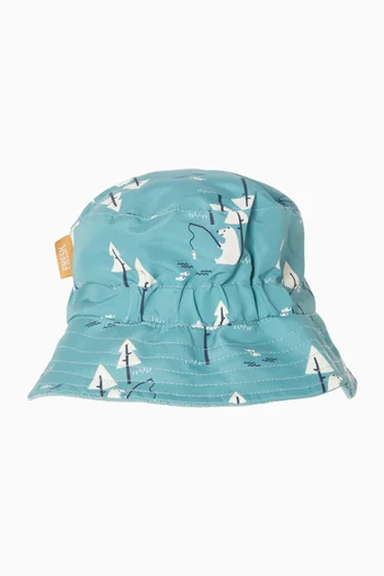 Printed UV Bucket Hat in Nylon