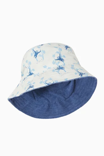 Printed UV Bucket Hat in Nylon