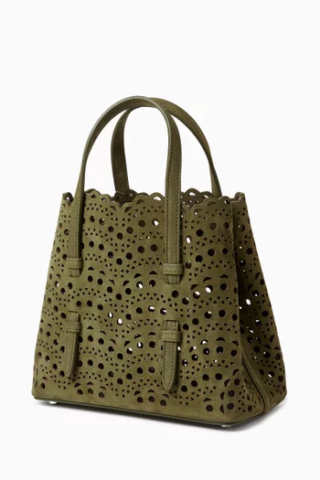 Mina 20 Tote Bag in Perforated Nubuck Leather