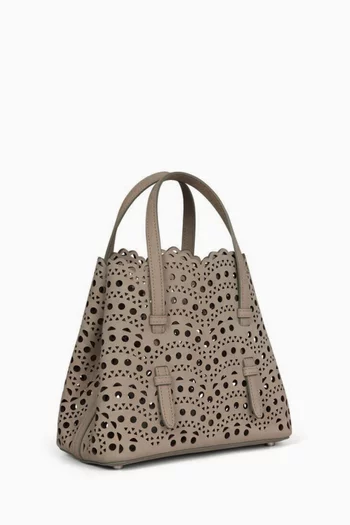 Mina 20 Tote Bag in Perforated Nubuck Leather