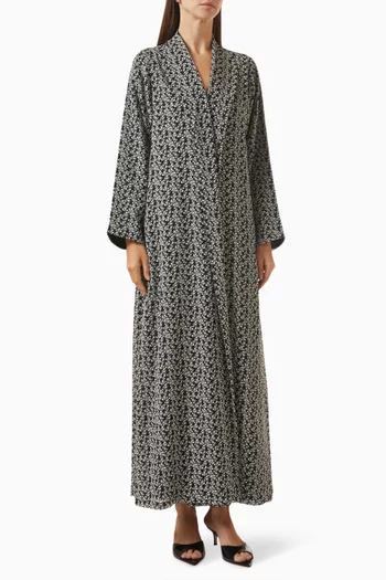 Printed Abaya in Chiffon