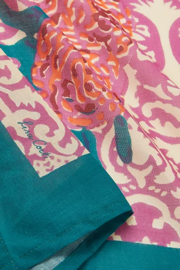 Dam Dam Lilac Gold Napkin in Cotton, 50x50cm