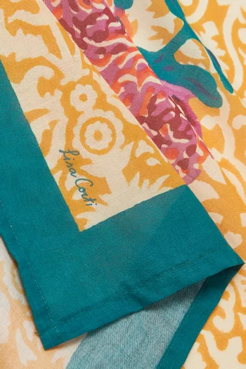 Dam Dam Lilac Gold Napkin in Cotton, 50x50cm