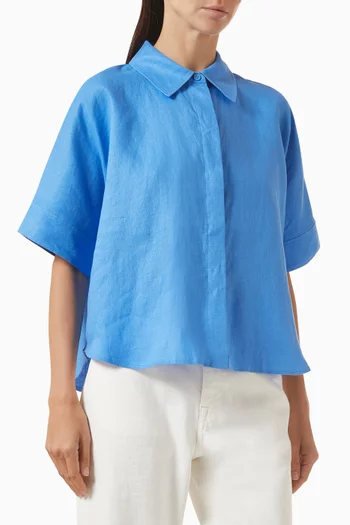 Curved-hem Shirt