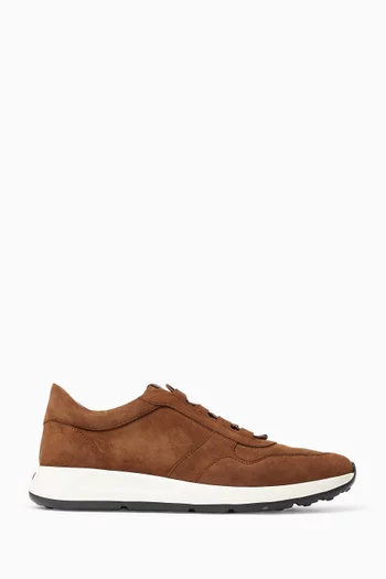Red Dot Sneakers in Pashmy Suede