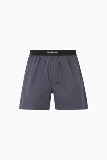 Logo Waistband Boxer Shorts in Cotton