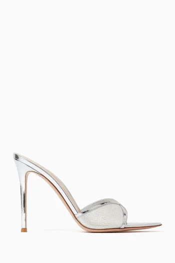 105 Mules in Metallic Leather