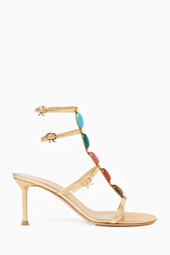 Shanti 70 Sandals in Metallic Nappa