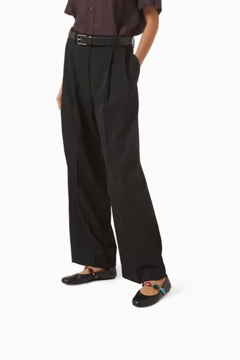 Shanti Mary Jane Flats in Leather
