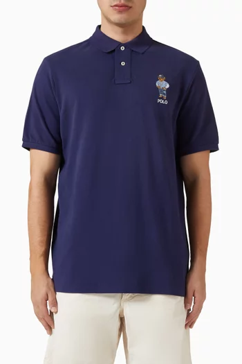 Polo Bear Polo Shirt in Cotton Pique
