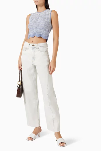 Ethan Barrel-leg Jeans in Denim