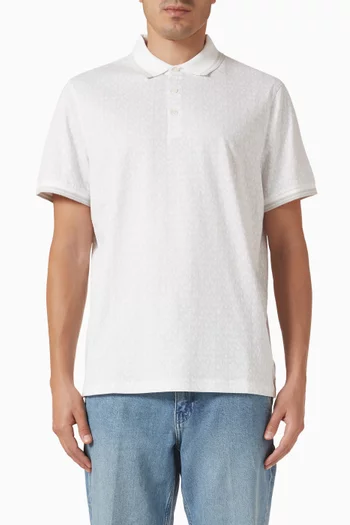 Greenwich Signature Logo Polo Shirt in Cotton