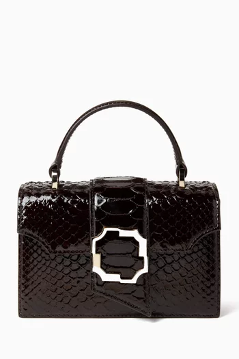 Mini Audrey 82 Top-handle Bag in Patent Leather
