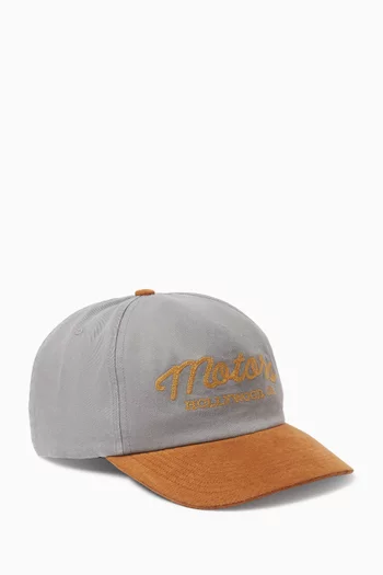 Motors 5-panel Hat in Suede