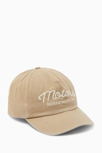 Motors 5-panel Hat in Suede