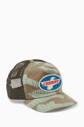 Eagle Patch Trucker Hat in Cotton