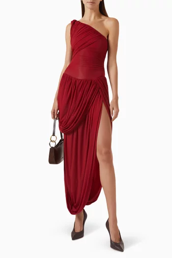 Getsemani Drape One-shoulder Dress