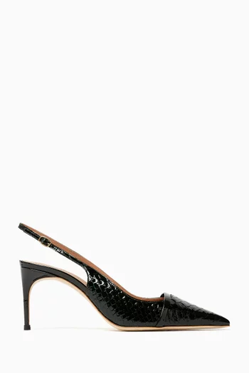 Schiffer 70 Pumps in Embossed-python Leather