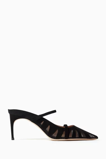 Aurora 70 Mules in Suede & Mesh