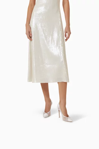 Nora 105 Pumps in Lace & Satin