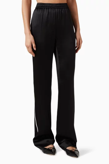 Sweatpants in Double Silk-satin