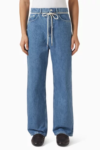 Relaxed Denim Jeans in Cotton
