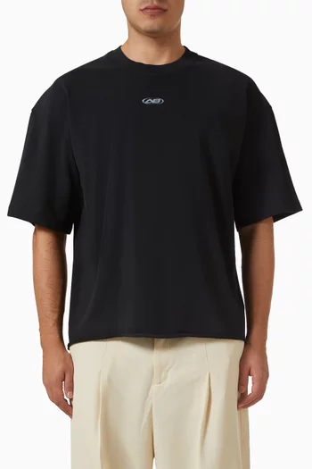 Raw Hem T-shirt in Cotton-jersey