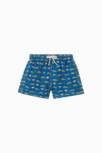 Jean Printed Swim Shorts