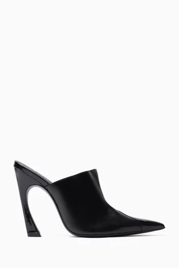 110 Pointed-toe Mules in Leather
