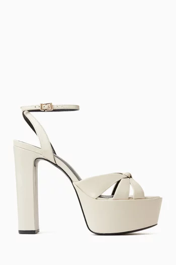 135 Platform Sandals in Leather